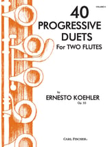 40 PROGRESSIVE DUETS #2 FLUTE DUET cover